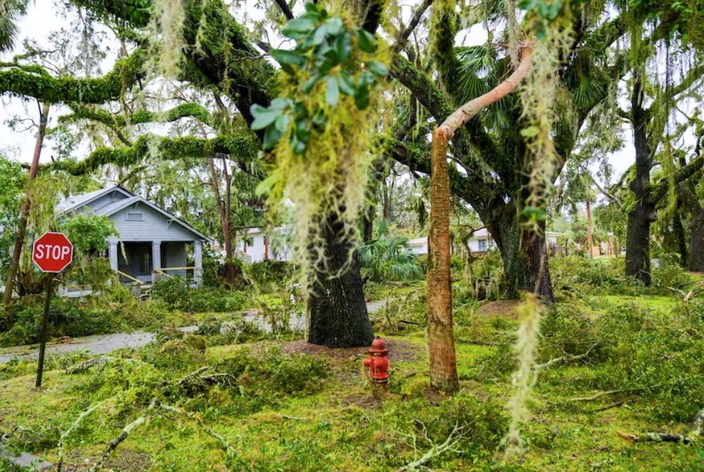 佛罗里达州墨西哥湾沿岸飓风伊达利亚灾后清理重建